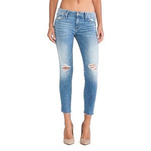 MOTHER The Looker Ankle Fray Jean in Wild Thing